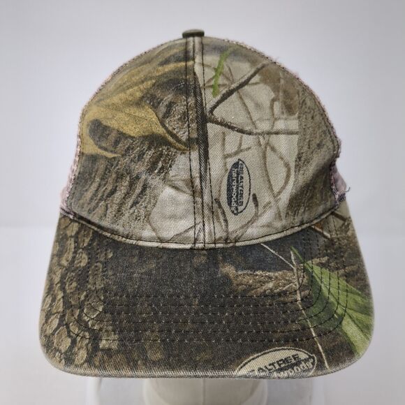 Realtree Strapback Trucker Hat Camo OS Adjustable Blank Whitewater Outdoors - Picture 2 of 9